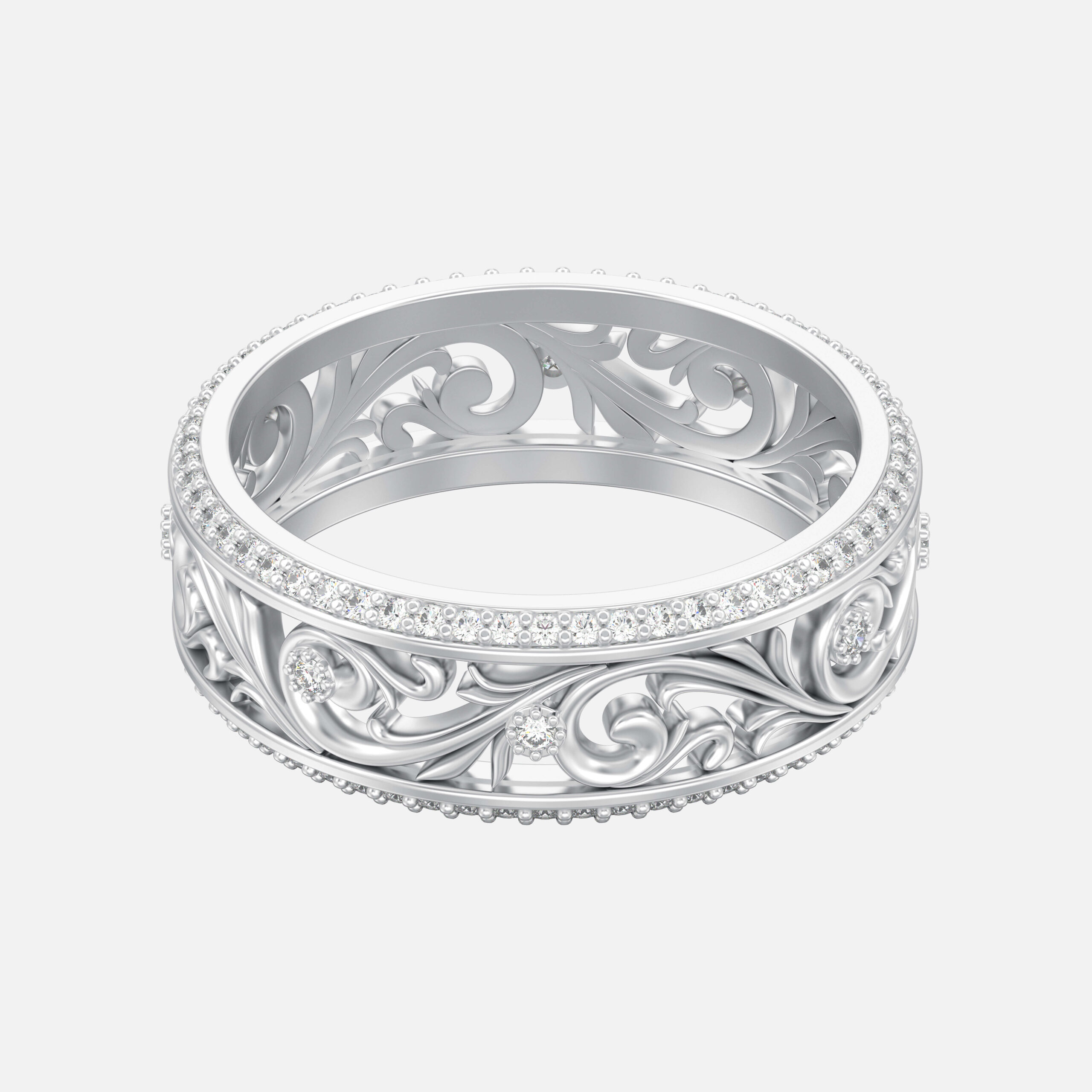 Jason Segal Sterling 10-Facet Diamond 9″ Ankle Bracelet